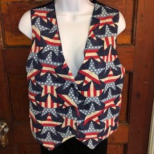 Patriotic Women  Vest Size M